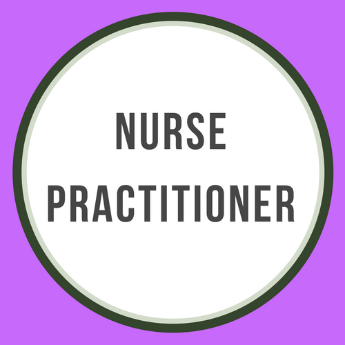 nurse practitioner in a circle
